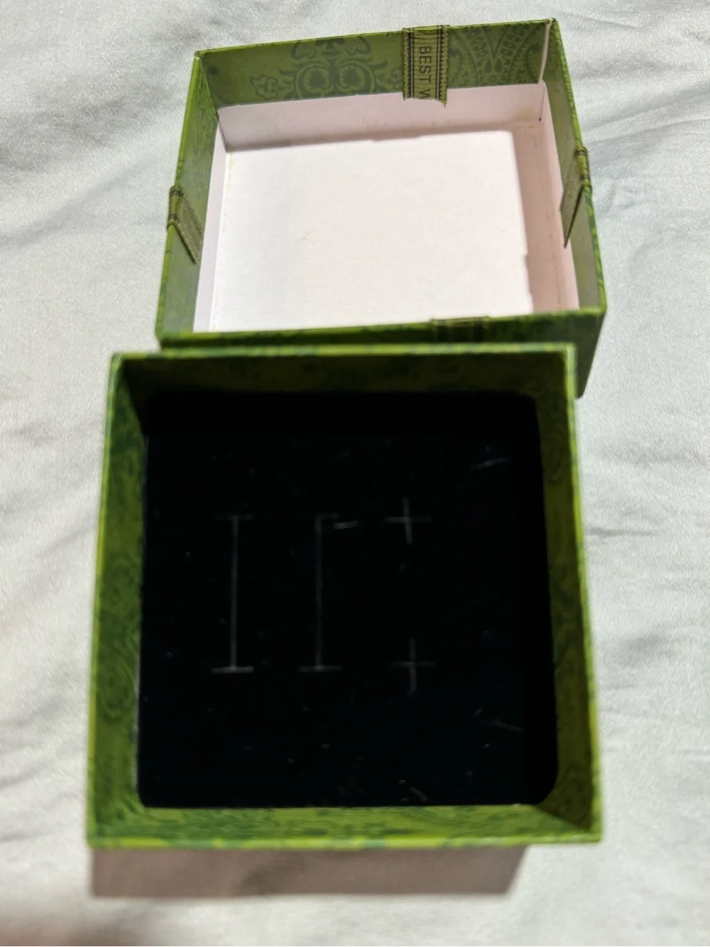 Small Green Decorative Gift Box with Bow
